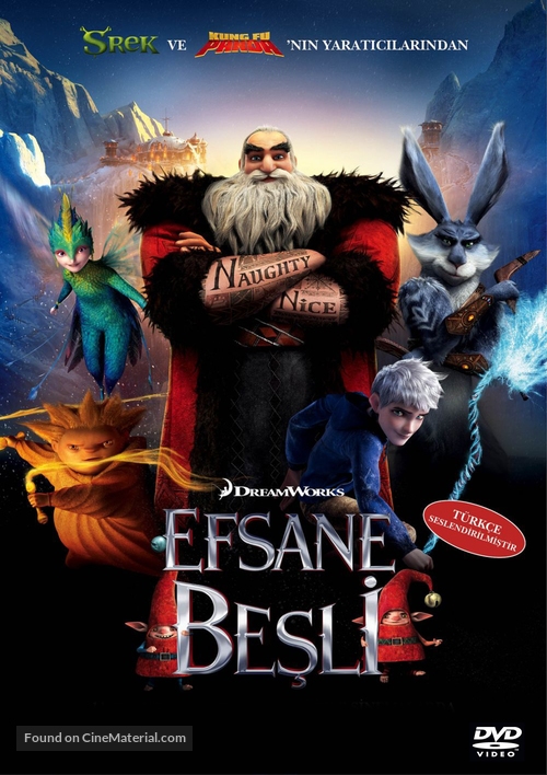 Rise of the Guardians - Turkish DVD movie cover