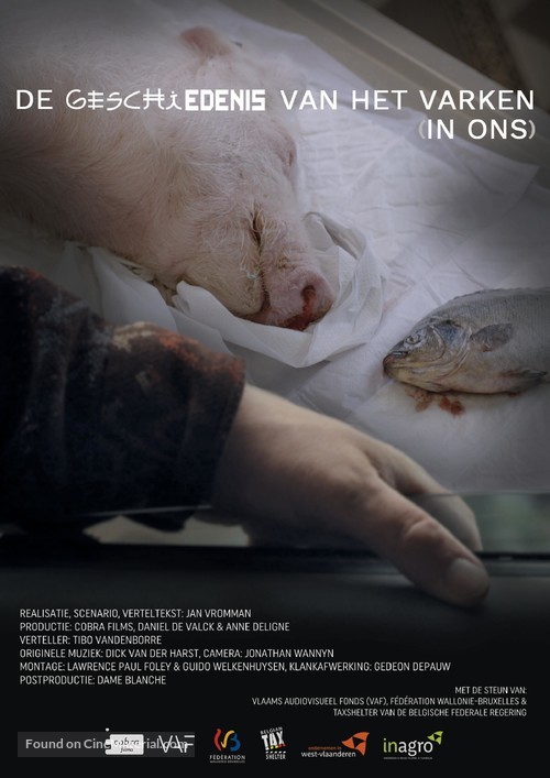 De geschiedenis van het varken (in ons) - Belgian Movie Poster