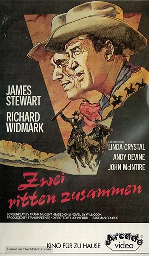 Two Rode Together - German VHS movie cover