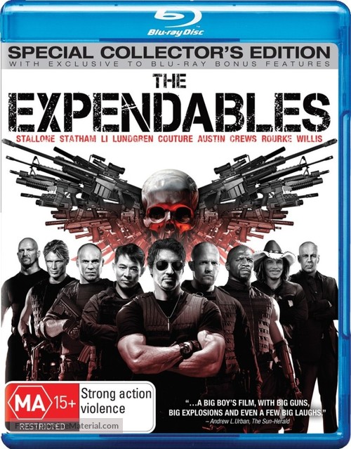 The Expendables - Australian Movie Cover