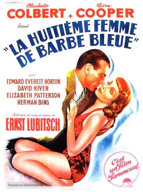 Bluebeard&#039;s Eighth Wife - French Movie Poster