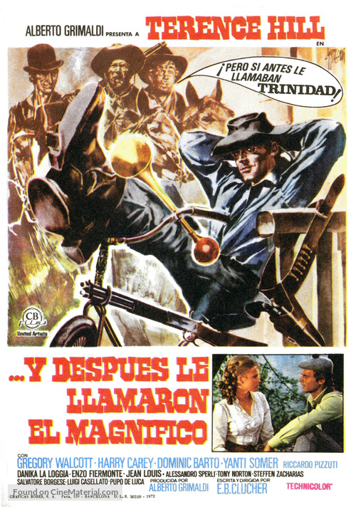 E poi lo chiamarono il magnifico - Spanish Movie Poster