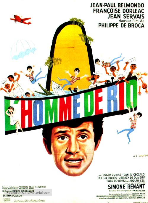 L&#039;homme de Rio - French Movie Poster