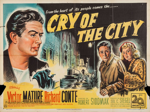 Cry of the City - British Movie Poster