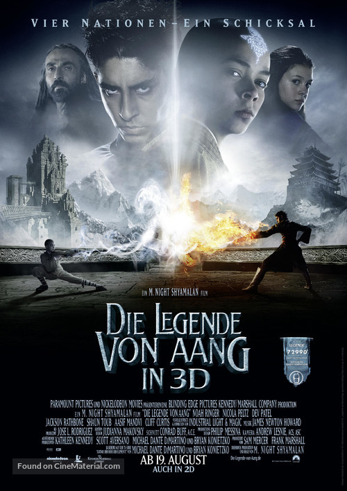 The Last Airbender - German Movie Poster