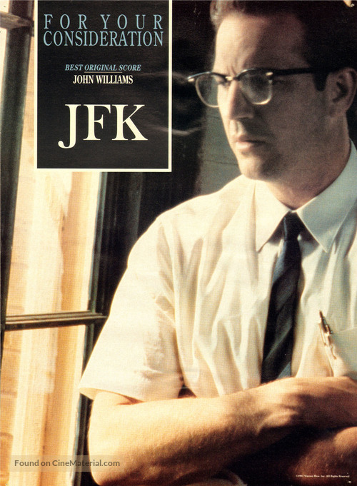 JFK - For your consideration movie poster