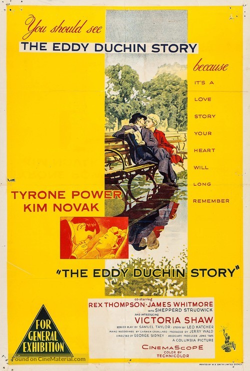 The Eddy Duchin Story - Australian Movie Poster