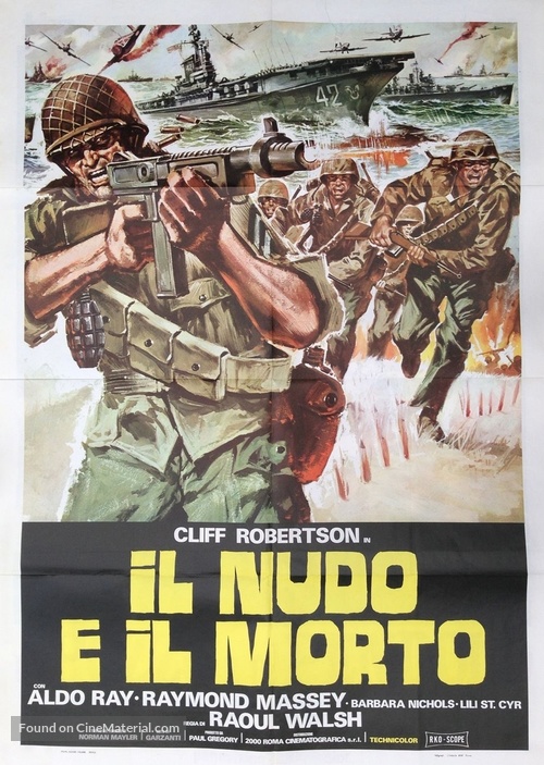 The Naked and the Dead - Italian Movie Poster