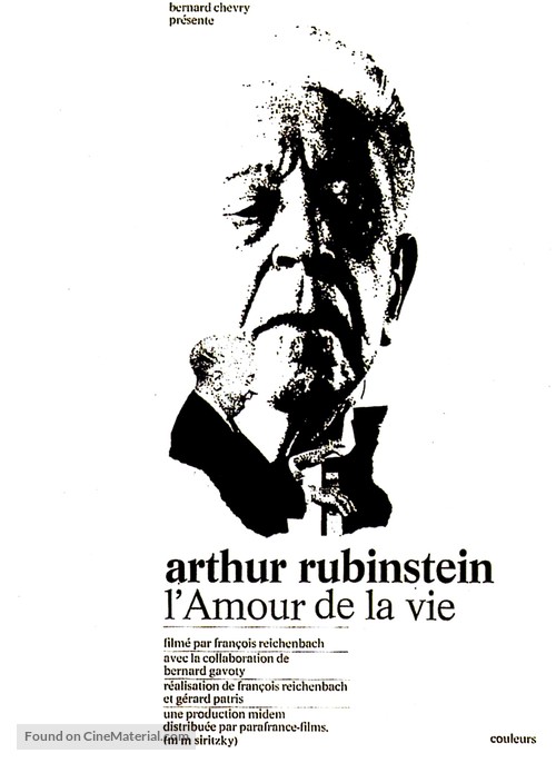 L&#039;amour de la vie - Artur Rubinstein - French Movie Poster