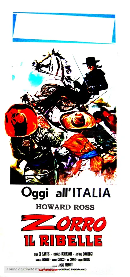 Zorro il ribelle (1966) Italian movie poster