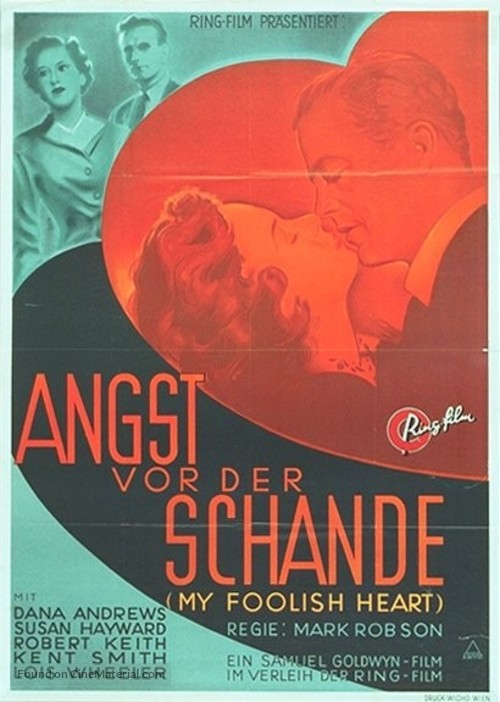 My Foolish Heart - German Movie Poster