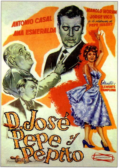 Don Jos&egrave;, Pepe y Pepito - Spanish Movie Poster