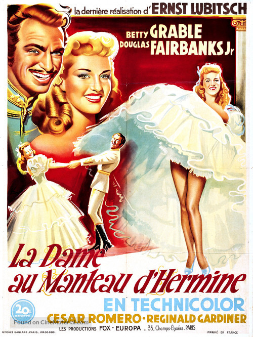 That Lady in Ermine - French Movie Poster