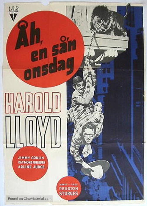 The Sin of Harold Diddlebock - Swedish Movie Poster