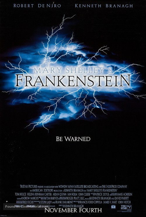Frankenstein - Advance movie poster