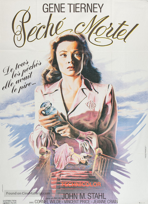 Leave Her to Heaven - French Re-release movie poster