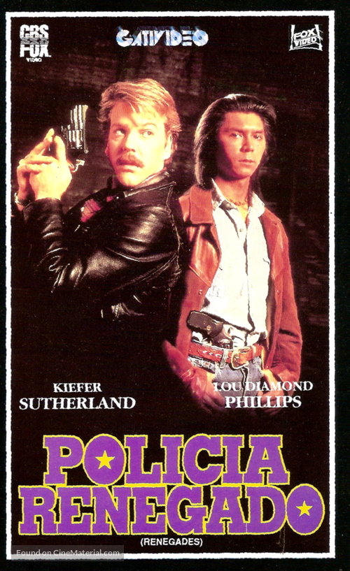Renegades - Argentinian VHS movie cover