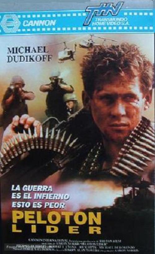 Platoon Leader - Argentinian VHS movie cover