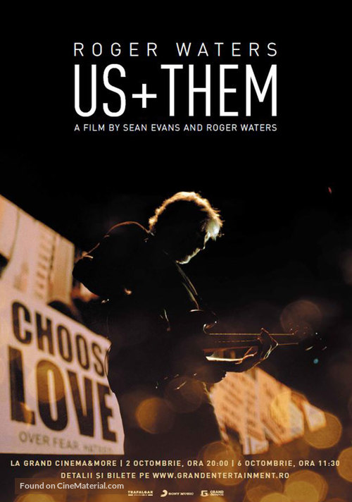 Roger Waters: Us + Them - Romanian Movie Poster