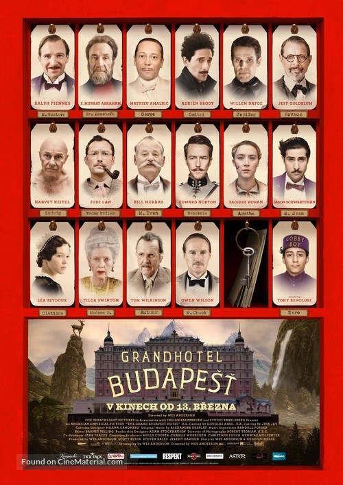 The Grand Budapest Hotel - Czech Movie Poster