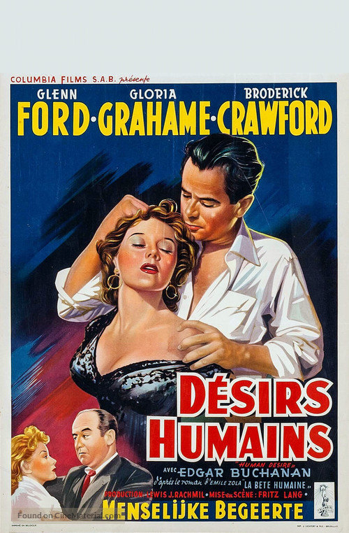 Human Desire - Belgian Movie Poster