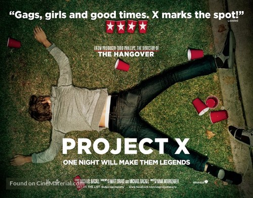 Project X - British Movie Poster