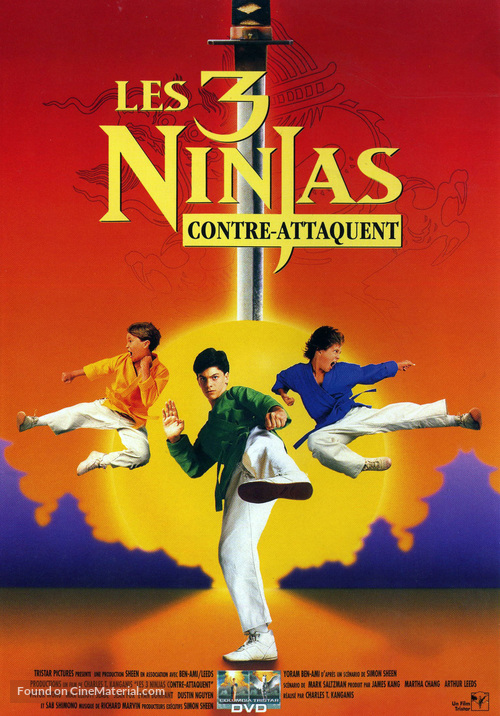 3 Ninjas Kick Back - French DVD movie cover