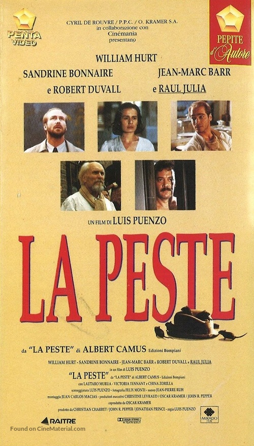 La peste - Italian VHS movie cover