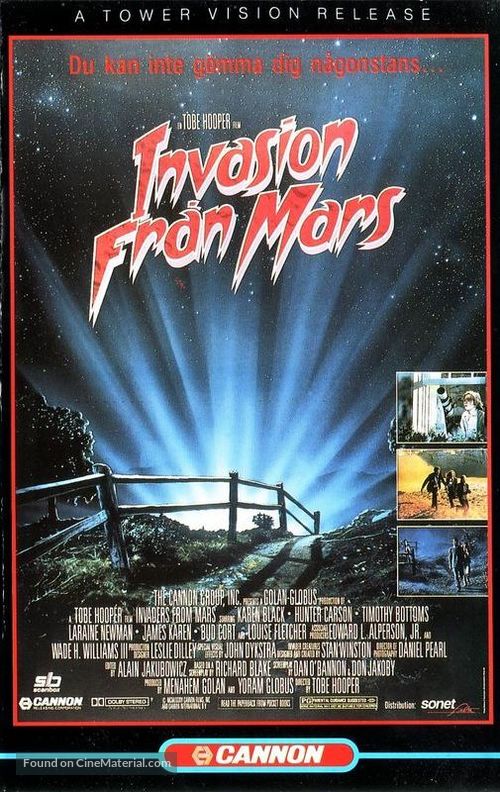 Invaders from Mars - Swedish VHS movie cover