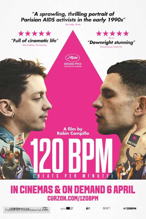 120 battements par minute - British Movie Poster