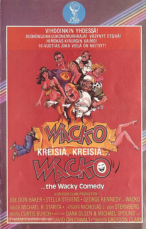 Wacko - Finnish VHS movie cover