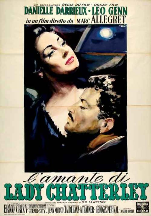 L&#039;amant de lady Chatterley - Italian Movie Poster