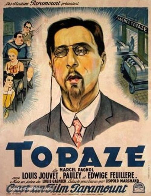 Topaze - French Movie Poster