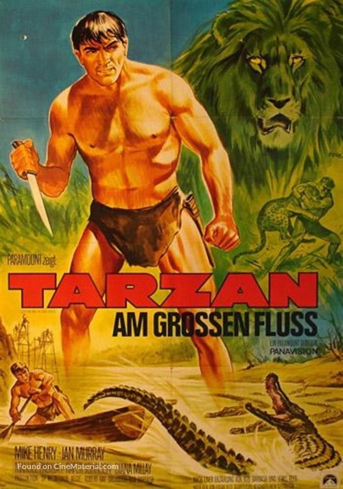 Tarzan and the Great River - German Movie Poster