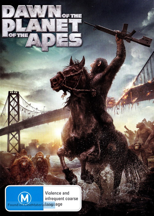 Dawn of the Planet of the Apes - Australian DVD movie cover