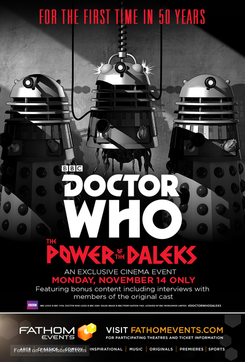 Doctor Who: The Power of the Daleks - British Movie Poster