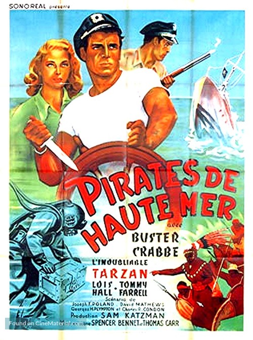Pirates of the High Seas - French Movie Poster