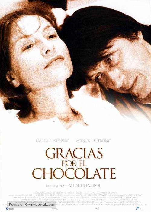 Merci pour le chocolat - Spanish Movie Poster