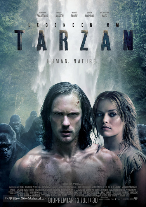 The Legend of Tarzan - Swedish Movie Poster