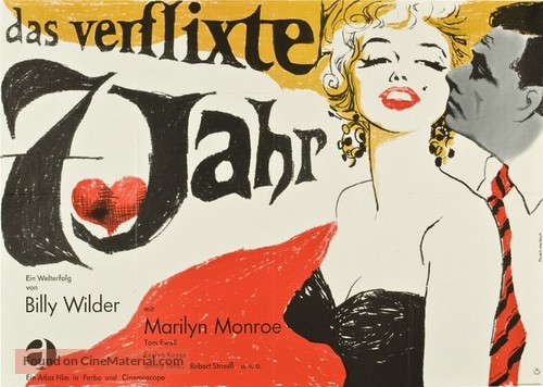 The Seven Year Itch - German Movie Poster