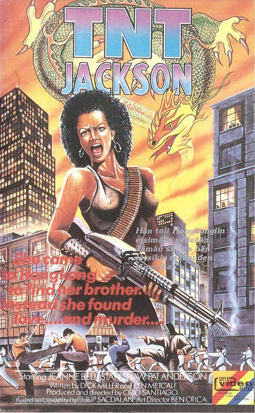 TNT Jackson - Finnish VHS movie cover