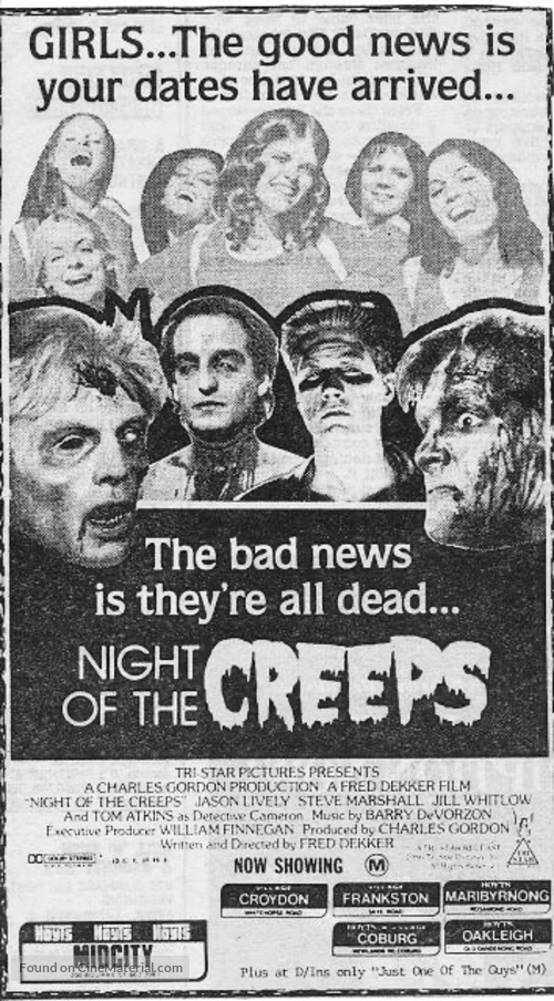 Night of the Creeps - Movie Poster
