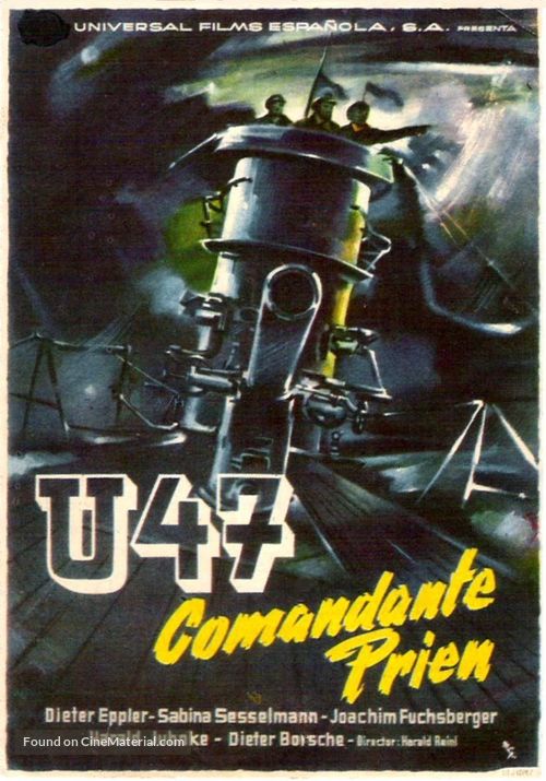 U47 - Kapit&auml;nleutnant Prien - Spanish Movie Poster
