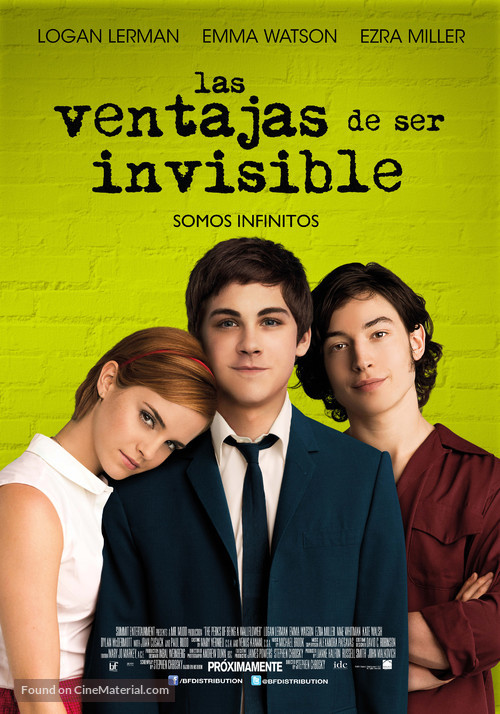 The Perks of Being a Wallflower - Chilean Movie Poster