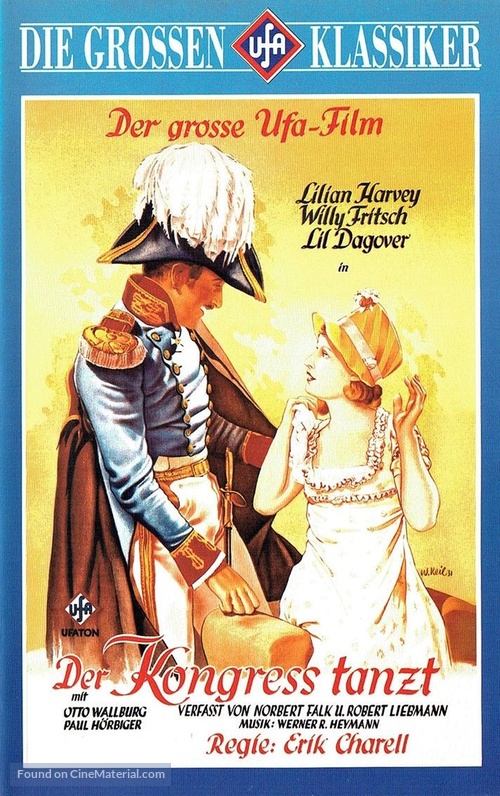 Der Kongre&szlig; tanzt - German VHS movie cover
