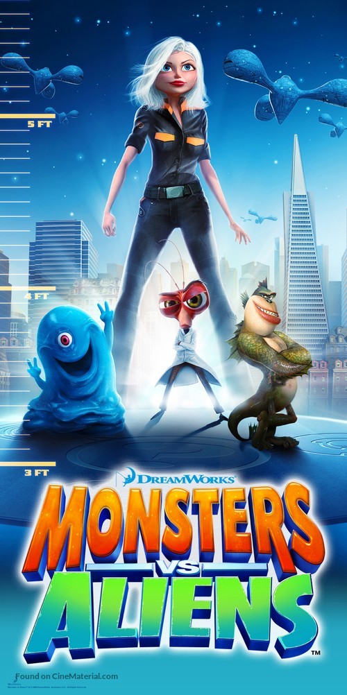 Monsters vs. Aliens - Movie Poster