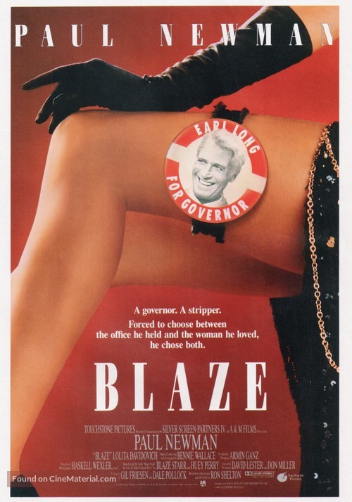 Blaze (1989) movie poster