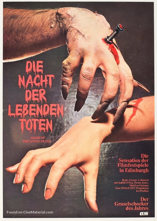 Night of the Living Dead - German Movie Poster