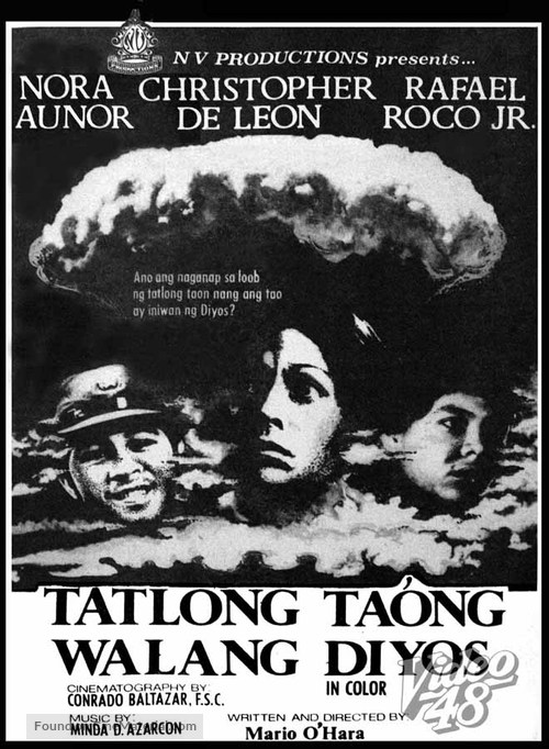 Tatlong taong walang Diyos - Philippine Movie Poster