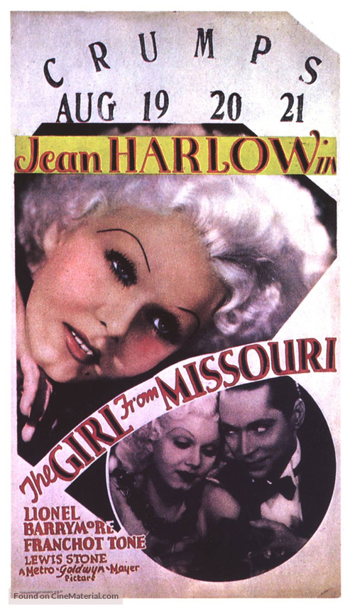 The Girl from Missouri - British Movie Poster